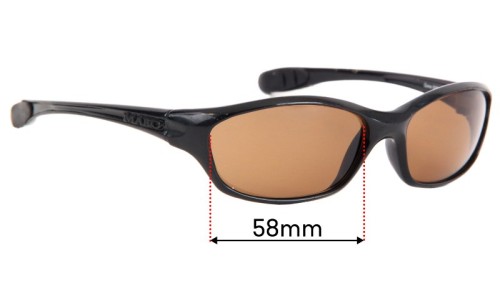 Sunglass Fix Replacement Lenses for Mako Gone 9380 - 58mm Wide 