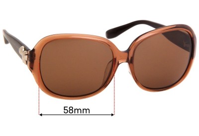 Marc by Marc Jacobs MMJ 210/F/S Replacement Lenses 58mm wide 
