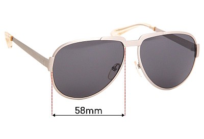 Marc by Marc Jacobs MMJ 193/S Ersatzgläser 58mm wide 