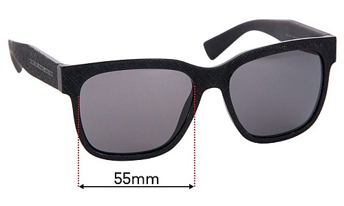 Sunglass Fix Replacement Lenses for Marc by Marc Jacobs MMJ 482/S - 55mm Wide 
