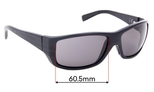 Sunglass Fix Replacement Lenses for Maui Jim MJ123 Wassup - 60mm Wide 