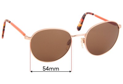 Max and CO Sun Rx 01 Replacement Lenses 54mm wide 