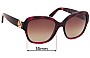 Sunglass Fix Lentes de Repuesto para Michael Kors MK6027 Tabitha III - 55mm Wide 
