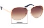 Sunglass Fix Replacement Lenses for Michael Kors MK5004 Chelsea - 59mm Wide 