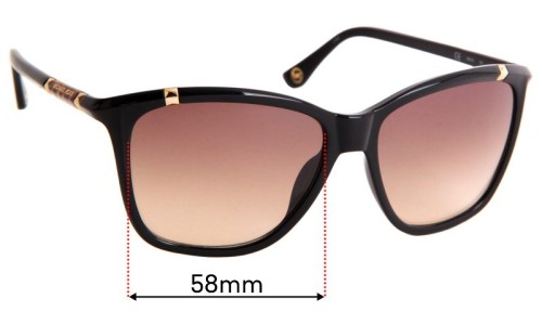 Sunglass Fix Replacement Lenses for Michael Kors M2839S Beth - 58mm Wide 