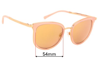 Michael Kors MK1010 Adrianna I Replacement Lenses 54mm wide 