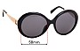 Sunglass Fix Replacement Lenses for Michael Kors MK2015BF Willa I - 58mm Wide 