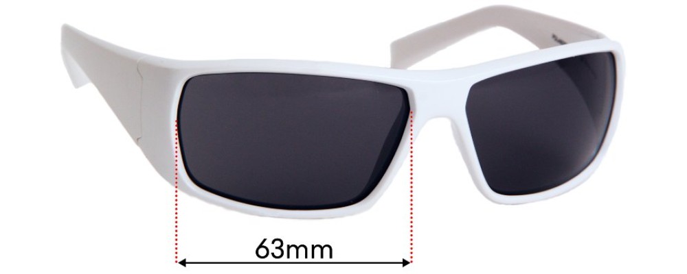 Sunglass Fix Replacement Lenses for Nike EV0649 Grind - 63mm Wide