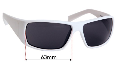 Sunglass Fix Replacement Lenses for Nike EV0649 Grind - 63mm Wide 