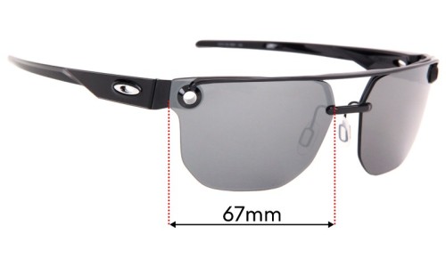 Oakley Chrystl OO4136  Replacement Lenses 67mm wide 