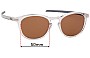 Sunglass Fix Lentes de Repuesto para Oakley Pitchman R Carbon OX8149 - 50mm Wide 