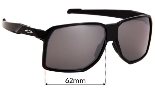 Sunglass Fix Replacement Lenses for Oakley Portal OO9446  - 62mm Wide 