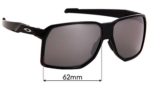 Sunglass Fix Verres de Remplacement pour Oakley Portal OO9446 - 62mm Wide 