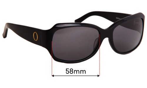 Sunglass Fix Replacement Lenses for Oroton  Sunrise - 58mm Wide 