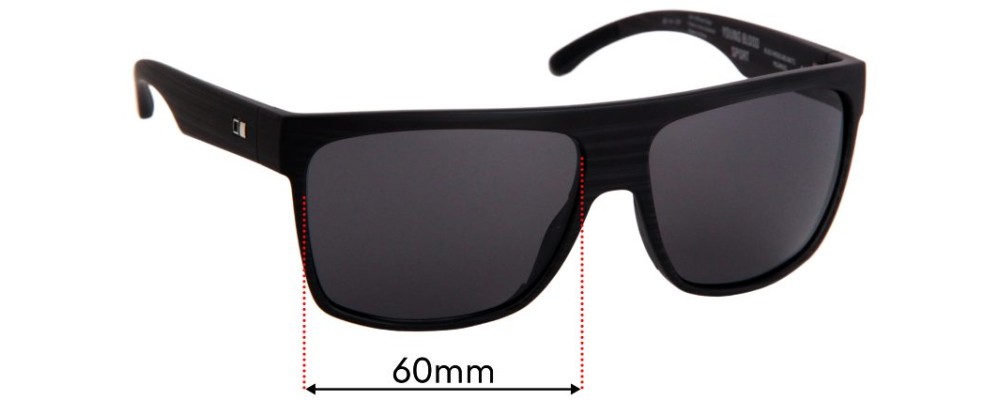 Sunglass Fix Replacement Lenses for Otis Young Blood Sport - 60mm Wide