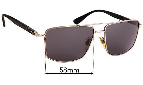 Sunglass Fix Replacement Lenses for Persol 2430-S - 58mm Wide 