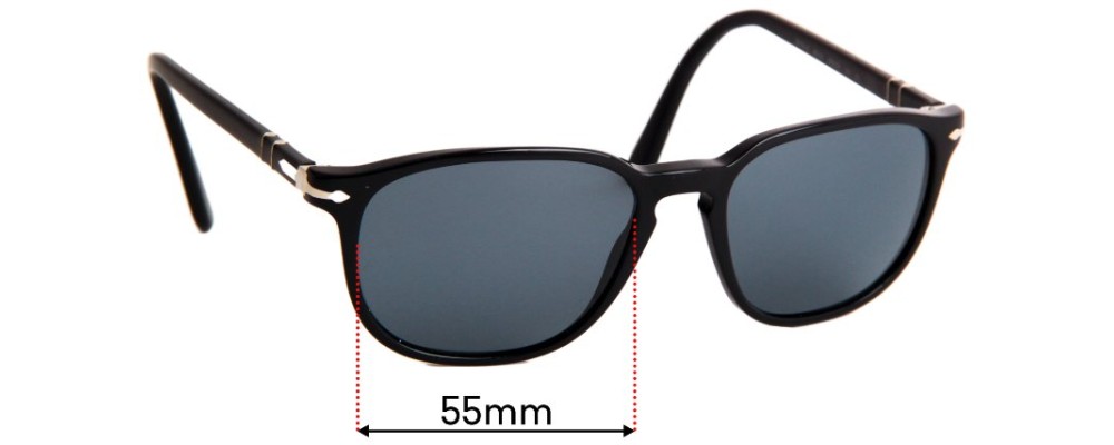 Sunglass Fix Replacement Lenses for Persol 3019-S - 55mm Wide