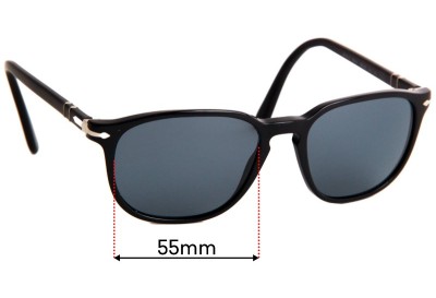 Persol 3019-S Replacement Lenses 55mm wide 