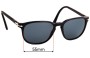 Sunglass Fix Replacement Lenses for Persol 3019-S - 55mm Wide 