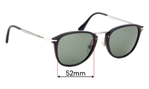 Sunglass Fix Replacement Lenses for Persol 3165-S - 52mm Wide 