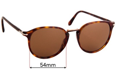 Persol Typewriter Edition 3210-S Replacement Sunglass Lenses - 54mm Wide 