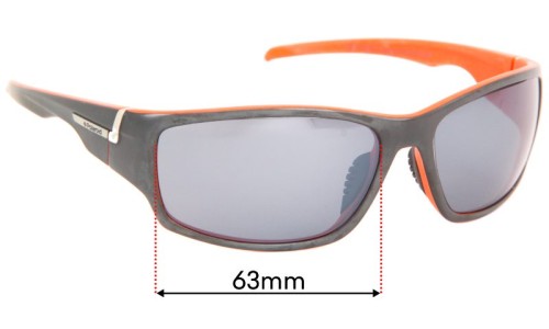 Sunglass Fix Replacement Lenses for Polaroid P7407 - 63mm Wide 
