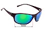 Sunglass Fix Replacement Lenses for Police S1668 - 65mm Wide 