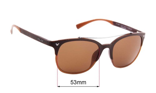 Sunglass Fix Replacement Lenses for Police SPL 161 - 53mm Wide 
