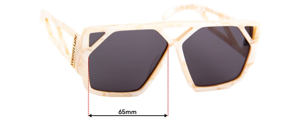 Sunglass Fix Replacement Lenses for Poppy Lissiman Hotlick - 65mm Wide
