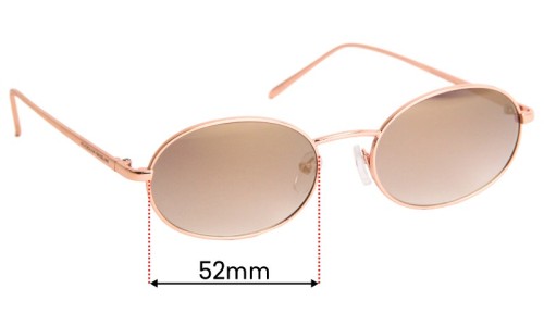 Sunglass Fix Replacement Lenses for Prive Revaux x Madelaine The Candy - 52mm Wide 