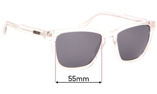Sunglass Fix Replacement Lenses for Quay Hardwire - 55mm Wide 
