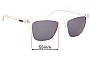 Sunglass Fix Replacement Lenses for Quay Hardwire - 55mm Wide 