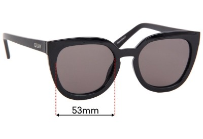 Quay Noosa Replacement Lenses 53mm wide 
