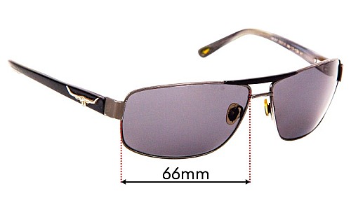 Sunglass Fix Replacement Lenses for R.M. Williams Oxley PA716 - 66mm Wide 