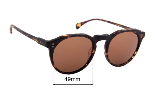 Sunglass Fix Replacement Lenses for Raen Remmy - 49mm Wide 