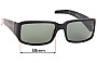 Sunglass Fix Lentes de Repuesto para Polo Ralph 7563/N/S - 58mm Wide 