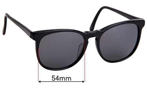 Sunglass Fix Replacement Lenses for Ray Ban B&L Kissena - 54mm Wide 