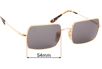 Ray Ban RB1969 Rectangle Replacement Lenses 54mm wide 