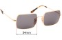 Sunglass Fix Replacement Lenses for Ray Ban RB1969 Rectangle - 54mm Wide 