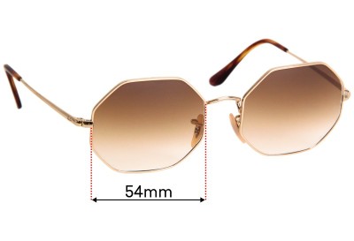 Ray Ban RB1972 Octagon Replacement Lenses 54mm wide 