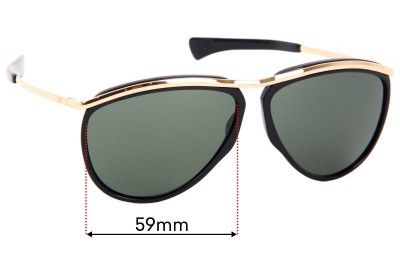 Ray Ban RB2219 Olympian Aviator Lentilles de Remplacement 59mm wide 