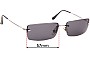 Sunglass Fix Lentes de Repuesto para Ray-Ban RB3199 Rimless Rectangle - 57mm Wide 