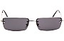 Ray Ban RB3199 Rimless Rectangle Replacement Sunglass Lenses - 57mm across Front View 