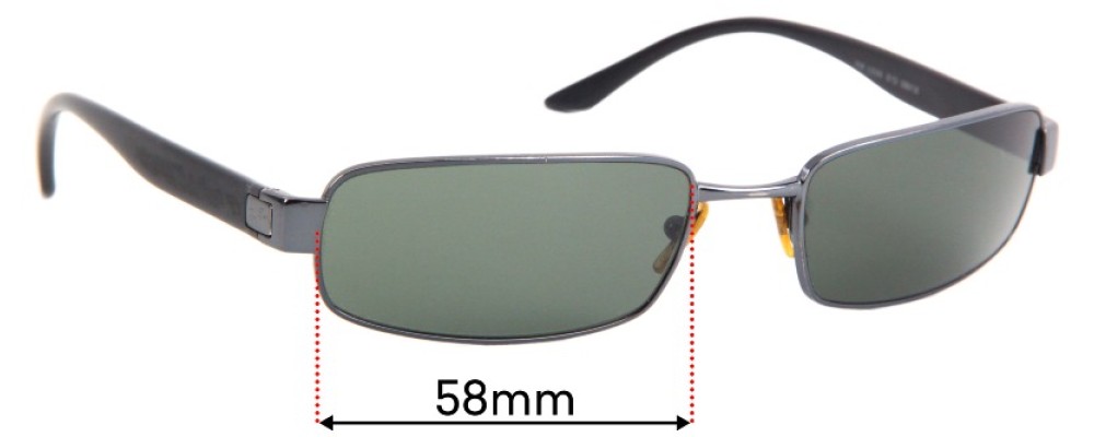 Ray Ban RB3256 Replacement Lenses 58mm 