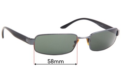 Ray Ban RB3256 Replacement Lenses 58mm wide 