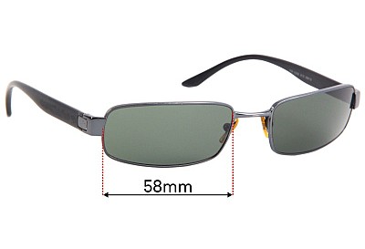 Ray-Ban RB3256 Replacement Lenses 58mm wide 