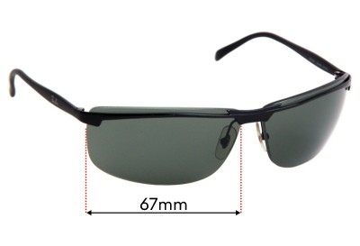 Ray Ban RB3308 Replacement Lenses 67mm wide 