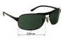 Sunglass Fix Replacement Lenses for Ray Ban RB3323 - 63mm Wide 