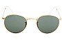 Ray Ban RB3447 Round Metal Replacement Lenses Front View 