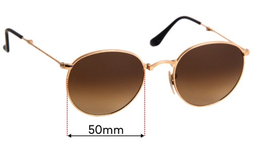 Ray Ban RB3532 Folding Replacement Lenses 50mm wide 
